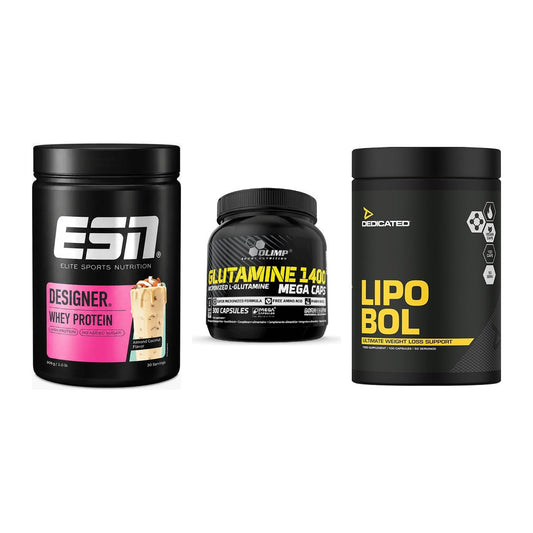Definitionsphase-Set: ESN Designer + Olimp L-Glutam + Dedicated – alle enthaltenen Artikel