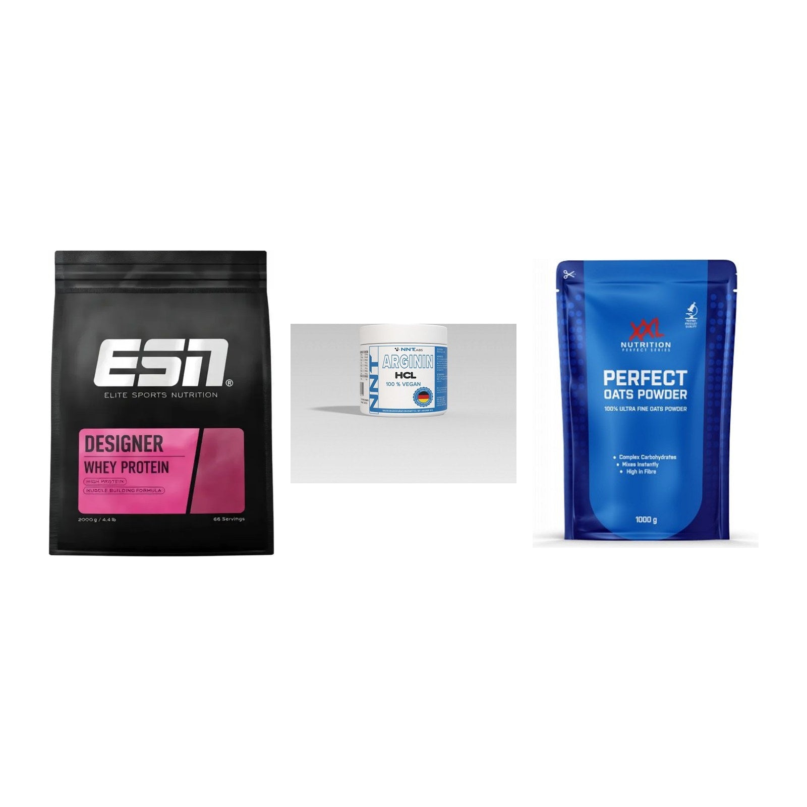 Definitionsphase-Set: ESN Designer + NNT Arginin + XXL Nutrition – alle enthaltenen Artikel