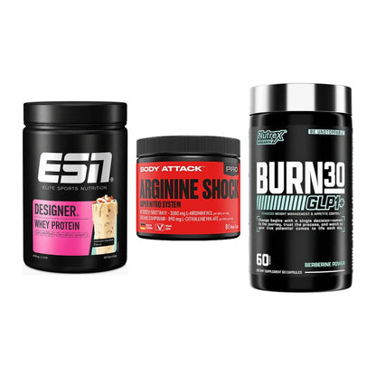 Definitionsphase-Set: ESN Designer + Body Attack + Nutrex Burn 30 – alle enthaltenen Artikel