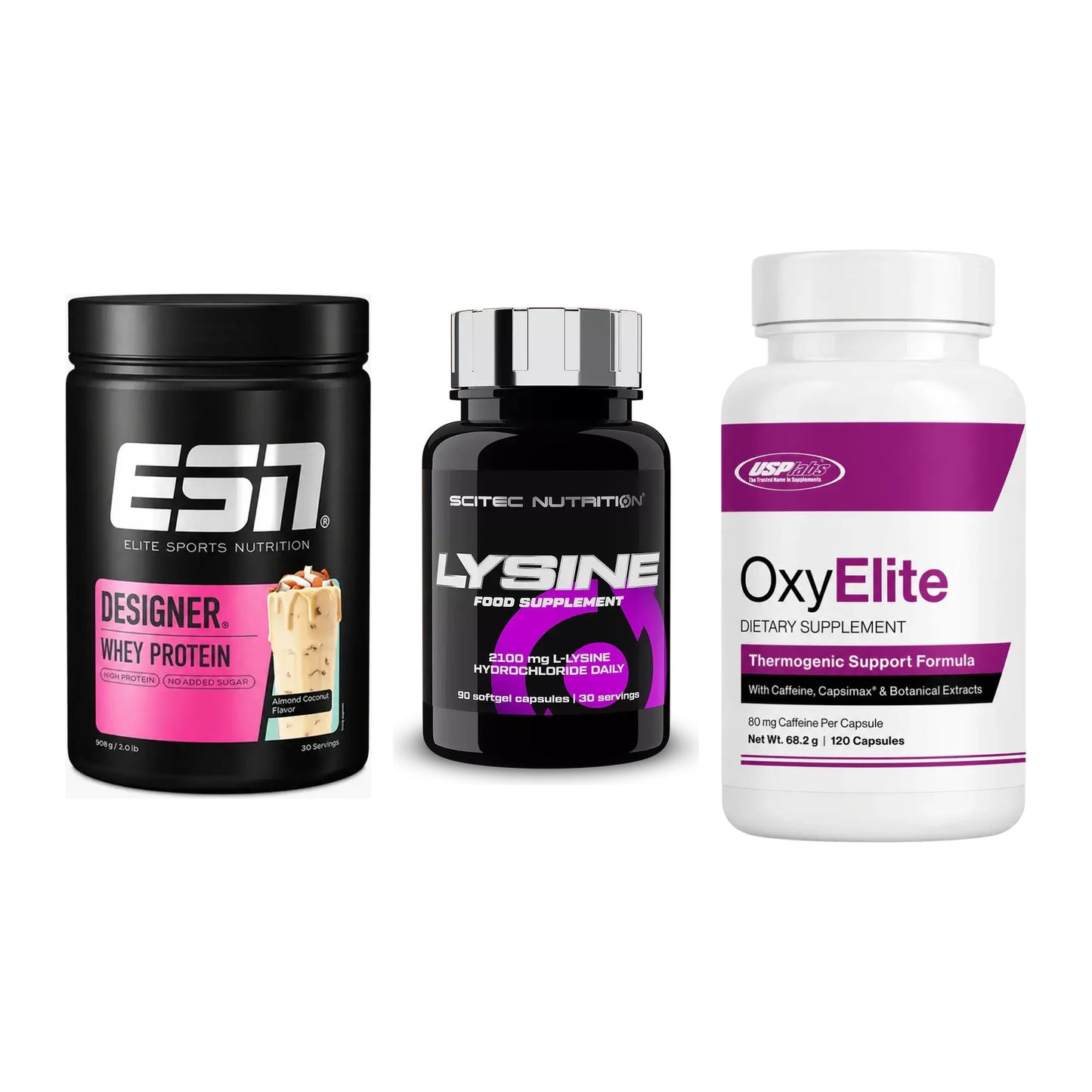 Definitionsphase-Set: ESN Designer + Scitec Lysine + USP Labs – alle enthaltenen Artikel