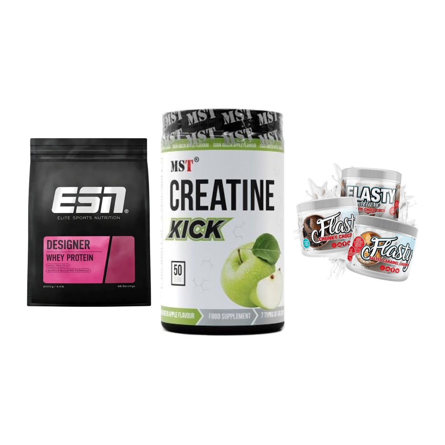 Definitionsphase-Set: ESN Designer + MST Creatine + Sinob Flasty – alle enthaltenen Artikel