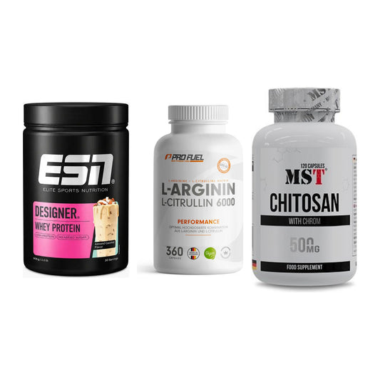 Definitionsphase-Set: ESN Designer + ProFuel L-Argi + MST Chitosan – alle enthaltenen Artikel