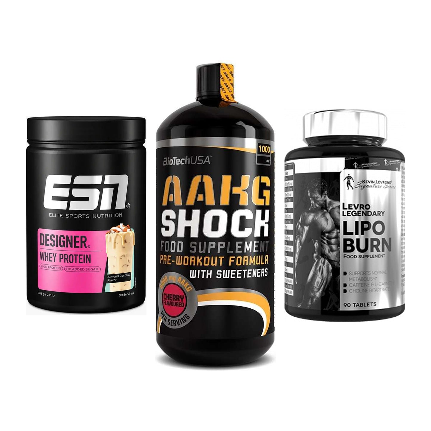 Definitionsphase-Set: ESN Designer + BioTech AAKG + Kevin Levrone – alle enthaltenen Artikel