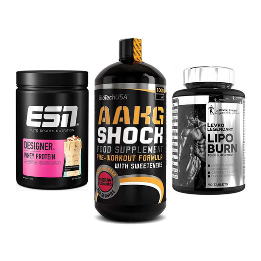 Definitionsphase-Set: ESN Designer + BioTech AAKG + Kevin Levrone – alle enthaltenen Artikel