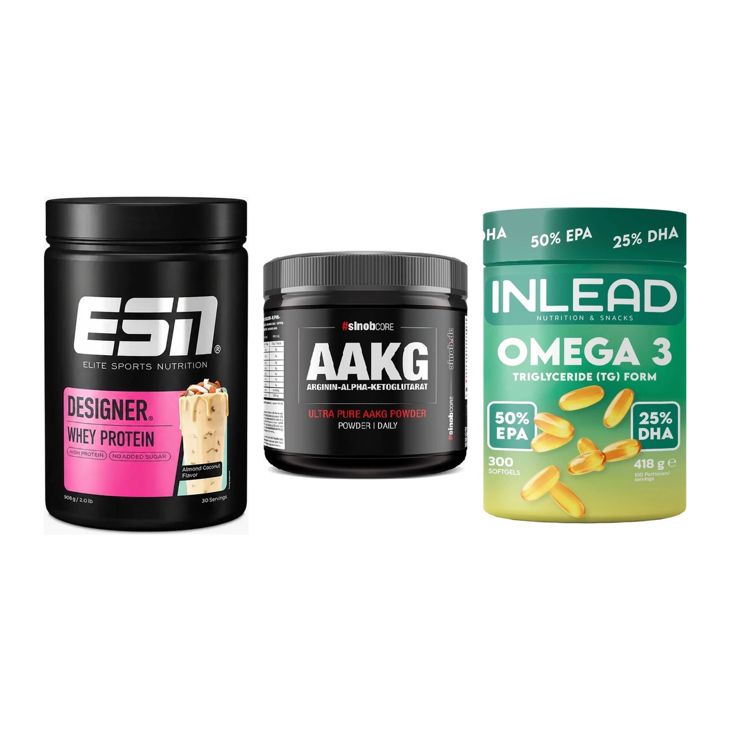 Definitionsphase-Set: ESN Designer + Sinob Core + INLEAD Omega-3 – alle enthaltenen Artikel