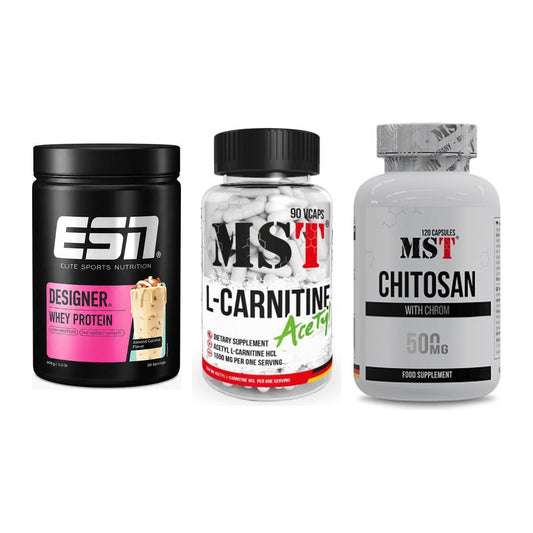 Definitionsphase-Set: ESN Designer + MST L-Carnitin + MST Chitosan – alle enthaltenen Artikel