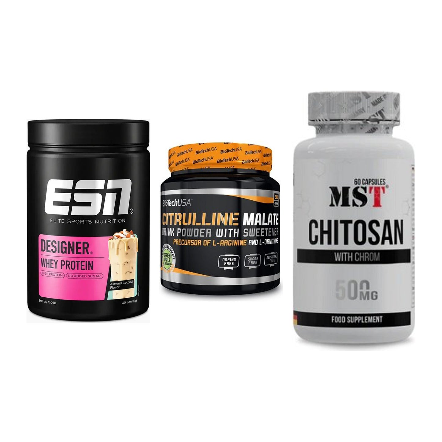 Definitionsphase-Set: ESN Designer + BioTech Citrul + MST Chitosan – alle enthaltenen Artikel