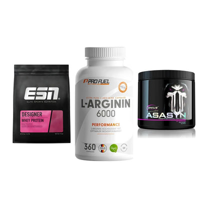 Definitionsphase-Set: ESN Designer + ProFuel L-Argi + Genius Nutriti – alle enthaltenen Artikel