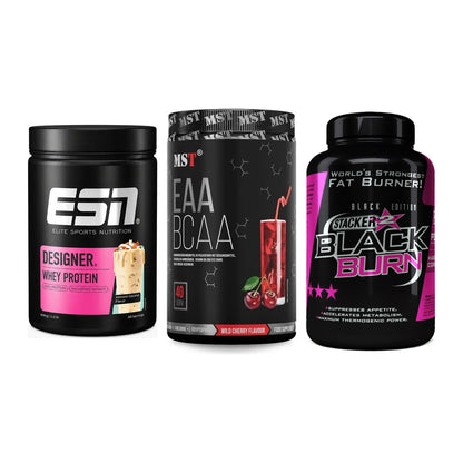 Definitionsphase-Set: ESN Designer + MST EAA & BCAA + Stacker2 Black – alle enthaltenen Artikel