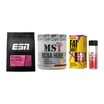Definitionsphase-Set: ESN Designer + MST BCAA Huge + Nutrend Fat – alle enthaltenen Artikel