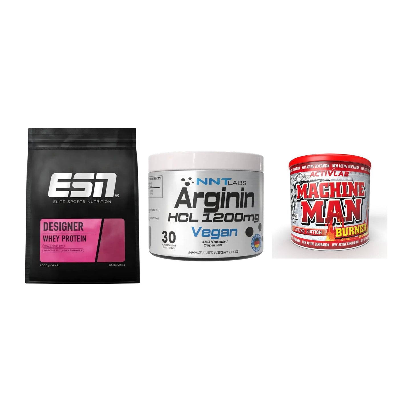 Definitionsphase-Set: ESN Designer + NNT Arginin + Activlab – alle enthaltenen Artikel