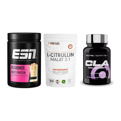 Definitionsphase-Set: ESN Designer + ProFuel L-Citr + Scitec CLA – alle enthaltenen Artikel