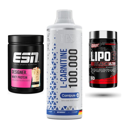 Definitionsphase-Set: ESN Designer + MST L-Carnitin + Nutrex Lipo 6 – alle enthaltenen Artikel