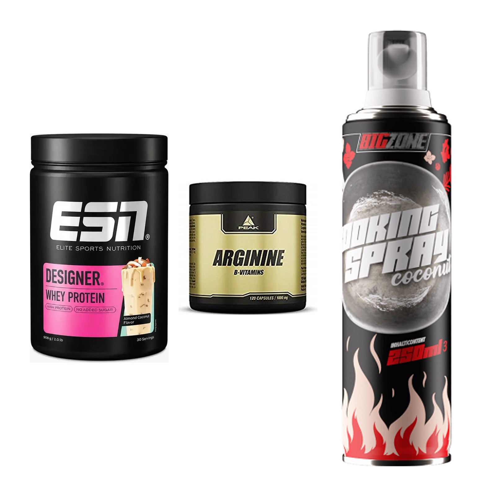 Definitionsphase-Set: ESN Designer + Peak Arginin + Big Zone – alle enthaltenen Artikel