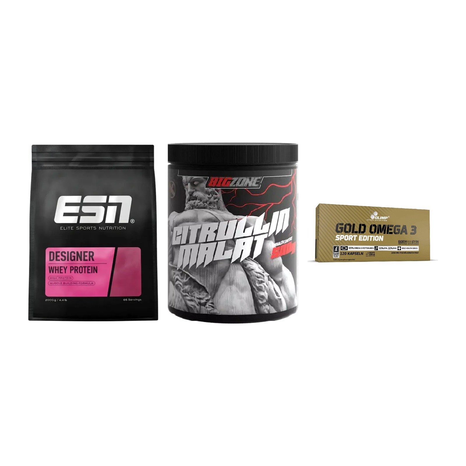 Definitionsphase-Set: ESN Designer + Big Zone + Olimp Omega 3 – alle enthaltenen Artikel