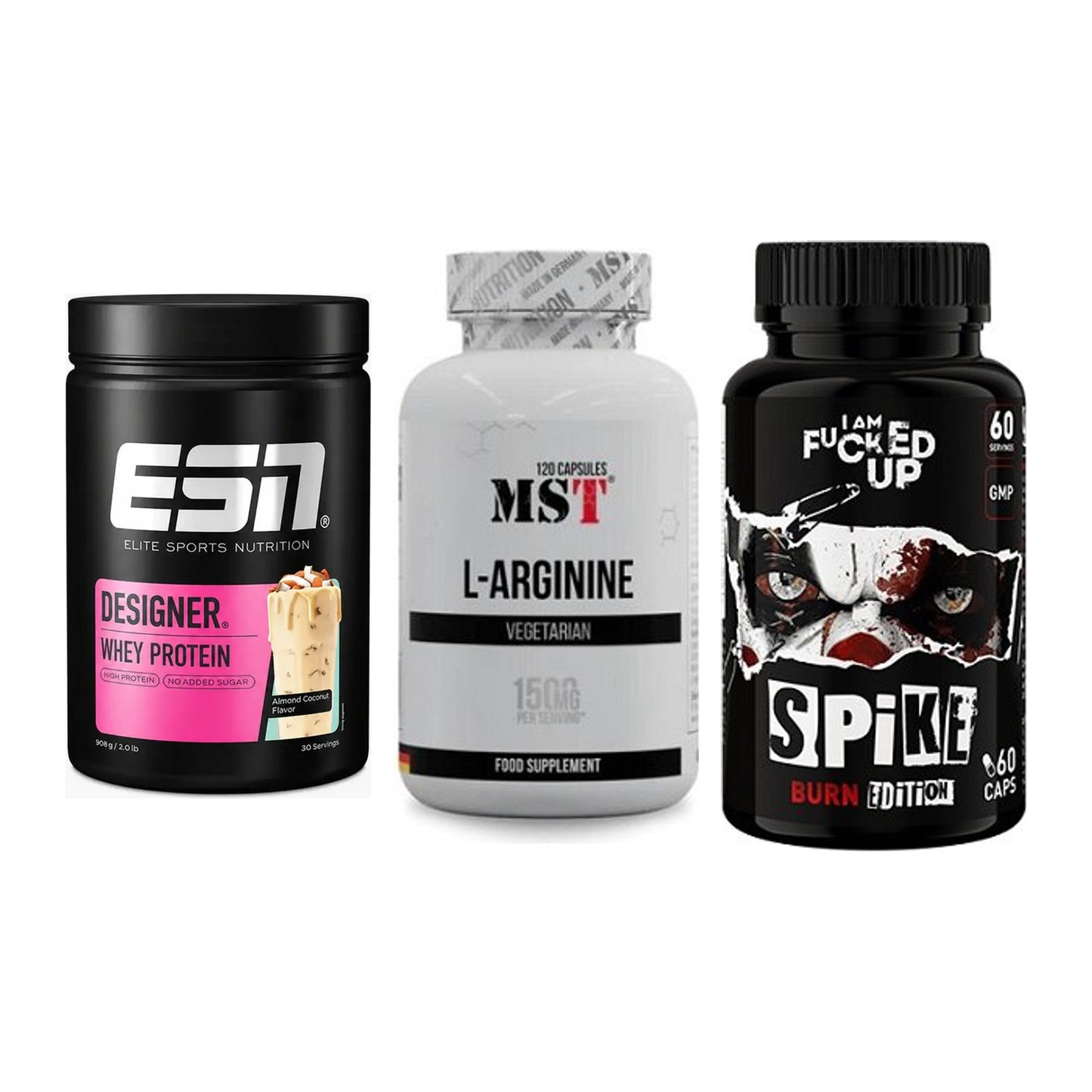 Definitionsphase-Set: ESN Designer + MST L-Arginine + Swedish Supple – alle enthaltenen Artikel