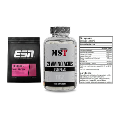 Definitionsphase-Set: ESN Designer + MST 21 Amino + GN Shred Cuts – alle enthaltenen Artikel
