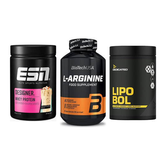 Definitionsphase-Set: ESN Designer + BioTech L-Argi + Dedicated – alle enthaltenen Artikel