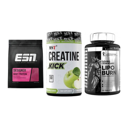 Definitionsphase-Set: ESN Designer + MST Creatine + Kevin Levrone – alle enthaltenen Artikel