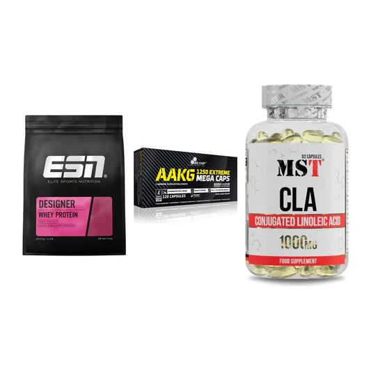 Definitionsphase-Set: ESN Designer + Olimp AAKG + MST CLA 1000mg – alle enthaltenen Artikel