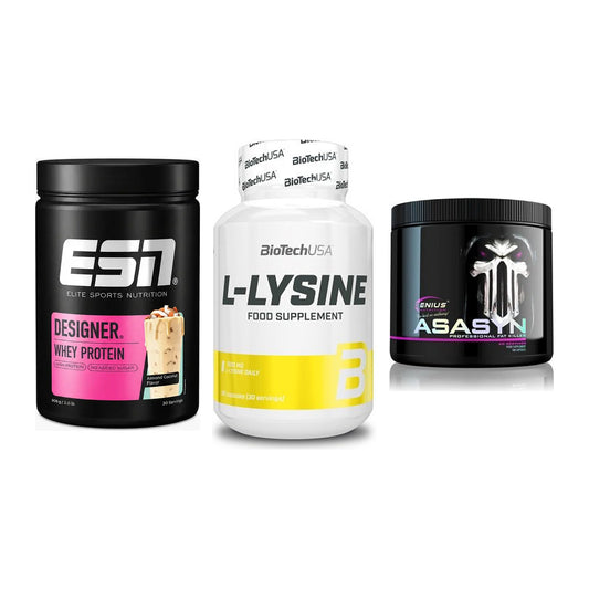 Definitionsphase-Set: ESN Designer + BioTech L-Lysi + Genius Nutriti – alle enthaltenen Artikel