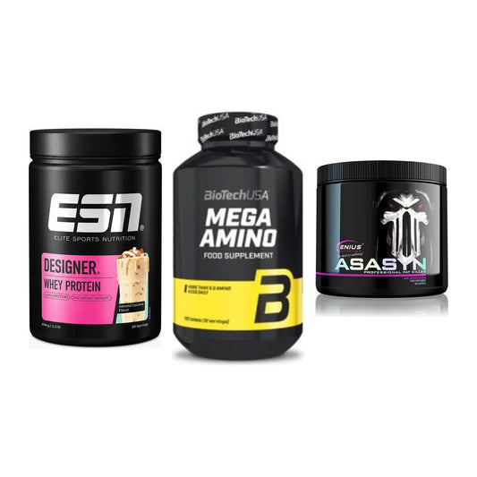Definitionsphase-Set: ESN Designer + BioTech Mega + Genius Nutriti – alle enthaltenen Artikel