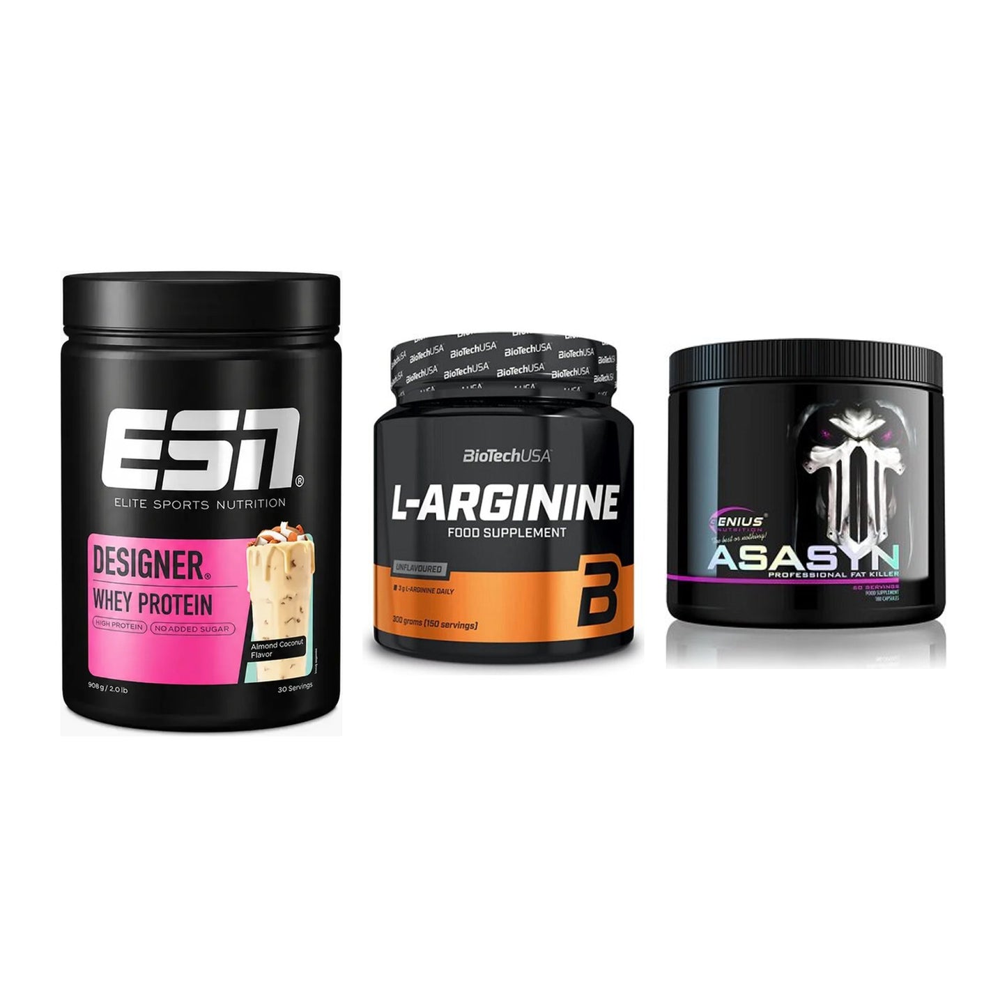 Definitionsphase-Set: ESN Designer + BioTech L-Argi + Genius Nutriti – alle enthaltenen Artikel