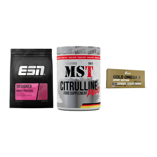 Definitionsphase-Set: ESN Designer + MST Citrulline + Olimp Omega 3 – alle enthaltenen Artikel