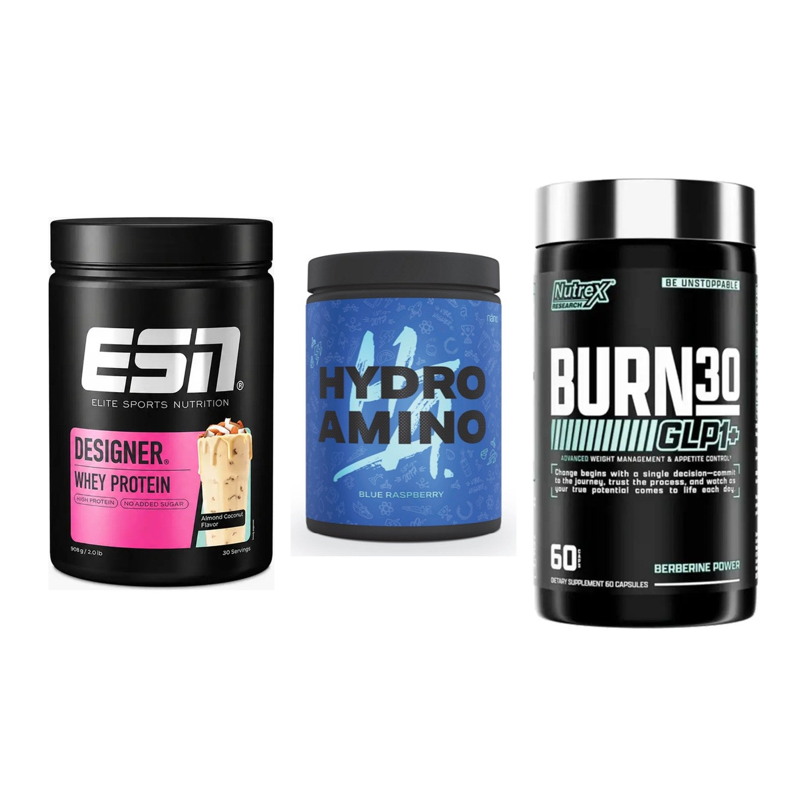 Definitionsphase-Set: ESN Designer + Nanosupps + Nutrex Burn 30 – alle enthaltenen Artikel