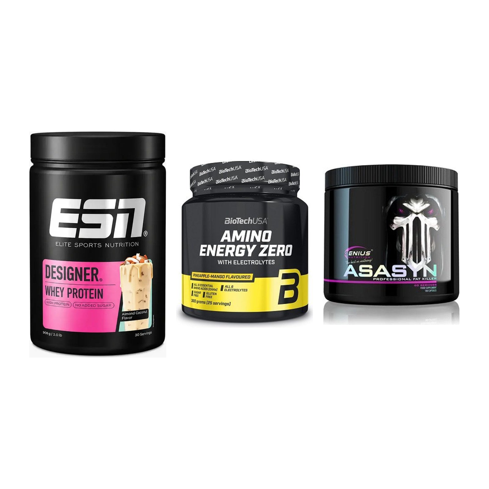 Definitionsphase-Set: ESN Designer + BioTech Amino + Genius Nutriti – alle enthaltenen Artikel