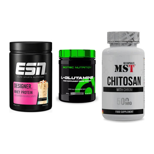 Definitionsphase-Set: ESN Designer + Scitec L-Gluta + MST Chitosan – alle enthaltenen Artikel