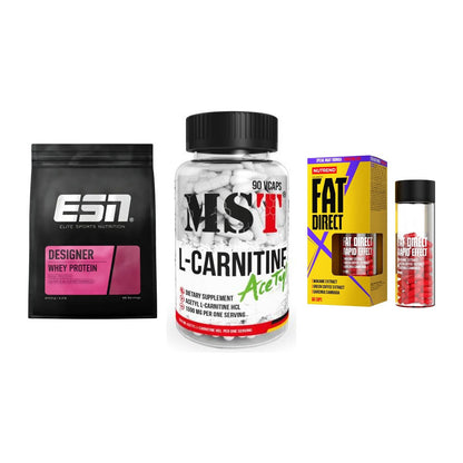 Definitionsphase-Set: ESN Designer + MST L-Carnitin + Nutrend Fat – alle enthaltenen Artikel