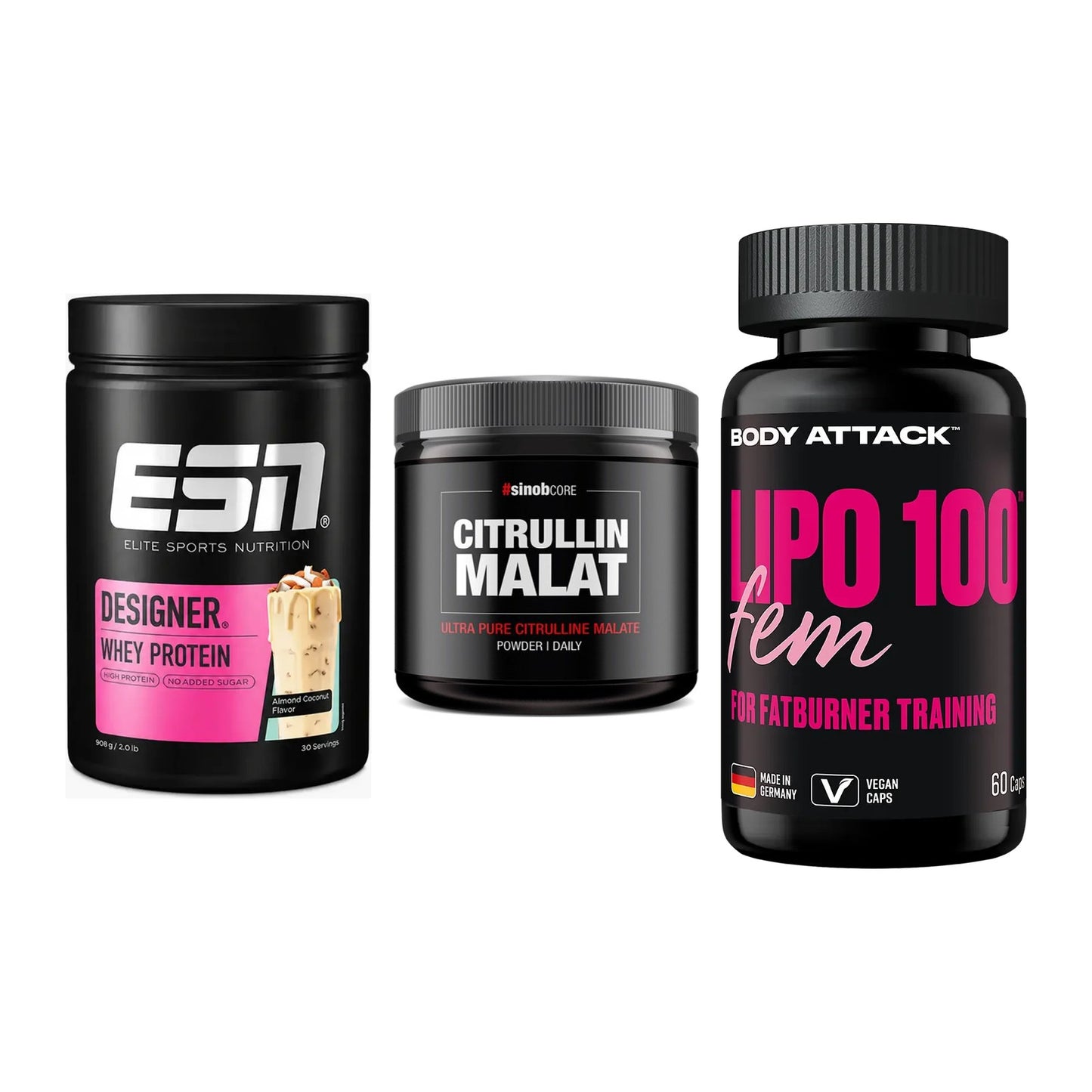 Definitionsphase-Set: ESN Designer + Sinob Core + Body Attack – alle enthaltenen Artikel