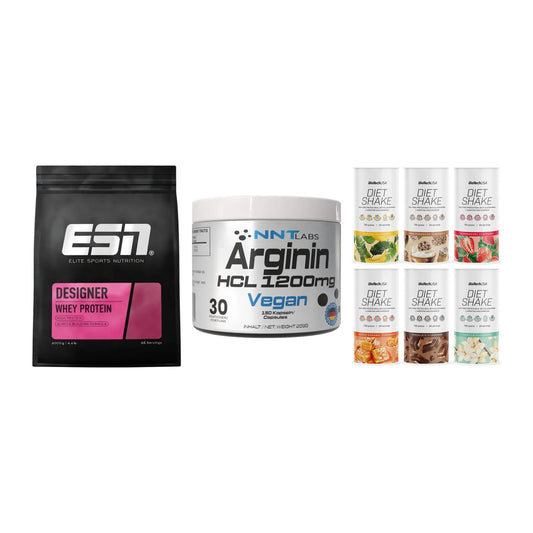 Definitionsphase-Set: ESN Designer + NNT Arginin + BioTech Diet – alle enthaltenen Artikel