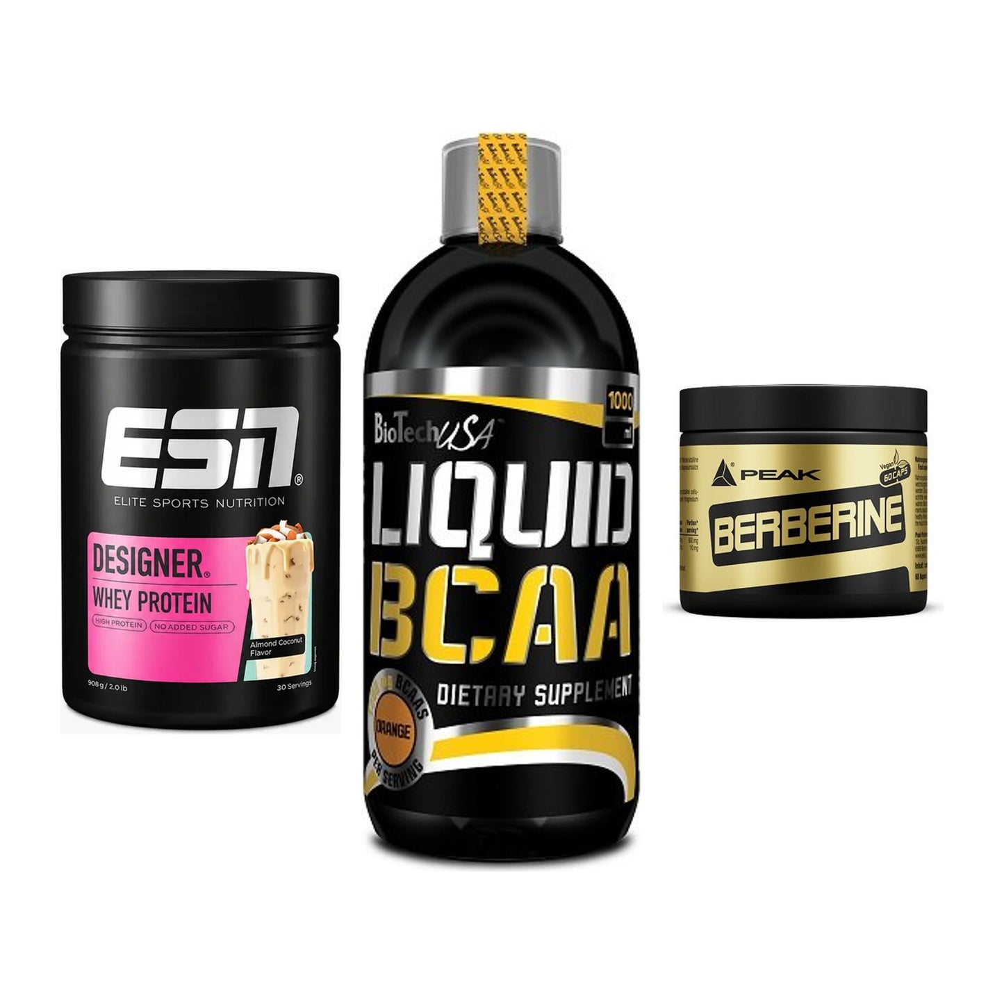 Definitionsphase-Set: ESN Designer + BioTech Liquid + Peak Berberine – alle enthaltenen Artikel