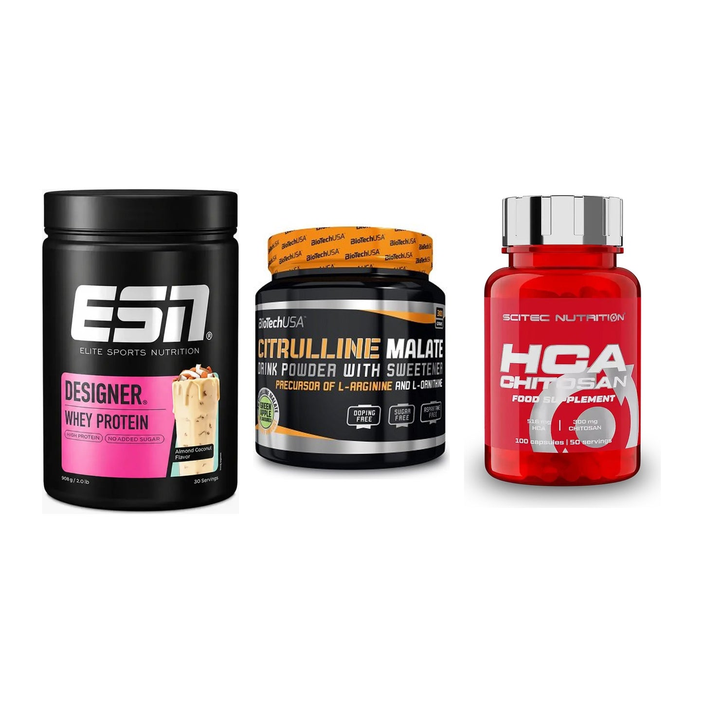 Definitionsphase-Set: ESN Designer + BioTech Citrul + Scitec HCA-Chi – alle enthaltenen Artikel