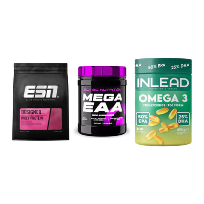Definitionsphase-Set: ESN Designer + Scitec Mega + INLEAD Omega-3 – alle enthaltenen Artikel