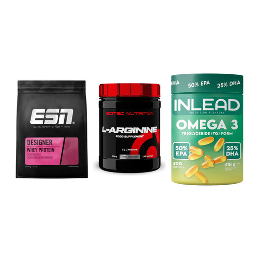 Definitionsphase-Set: ESN Designer + Scitec Arginin + INLEAD Omega-3 – alle enthaltenen Artikel