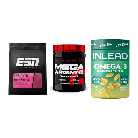 Definitionsphase-Set: ESN Designer + Scitec Mega + INLEAD Omega-3 – alle enthaltenen Artikel