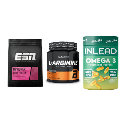 Definitionsphase-Set: ESN Designer + BioTech L-Argi + INLEAD Omega-3 – alle enthaltenen Artikel