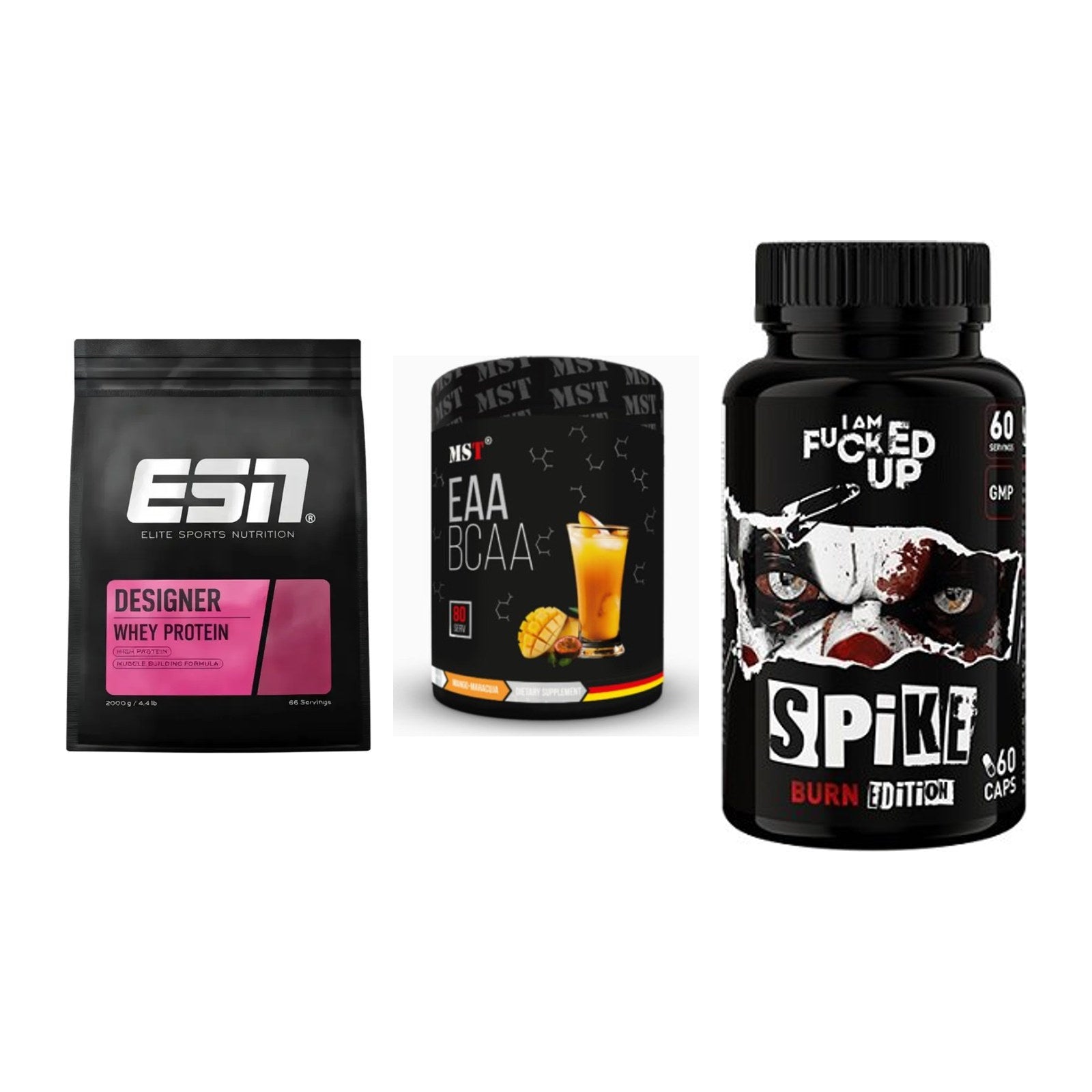 Definitionsphase-Set: ESN Designer + MST EAA & BCAA + Swedish Supple – alle enthaltenen Artikel
