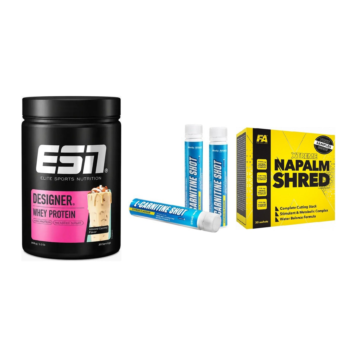 Definitionsphase-Set: ESN Designer + Body Attack + FA Nutrition – alle enthaltenen Artikel