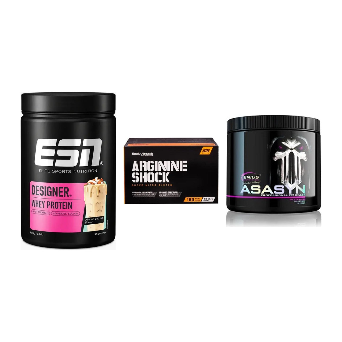 Definitionsphase-Set: ESN Designer + Body Attack + Genius Nutriti – alle enthaltenen Artikel