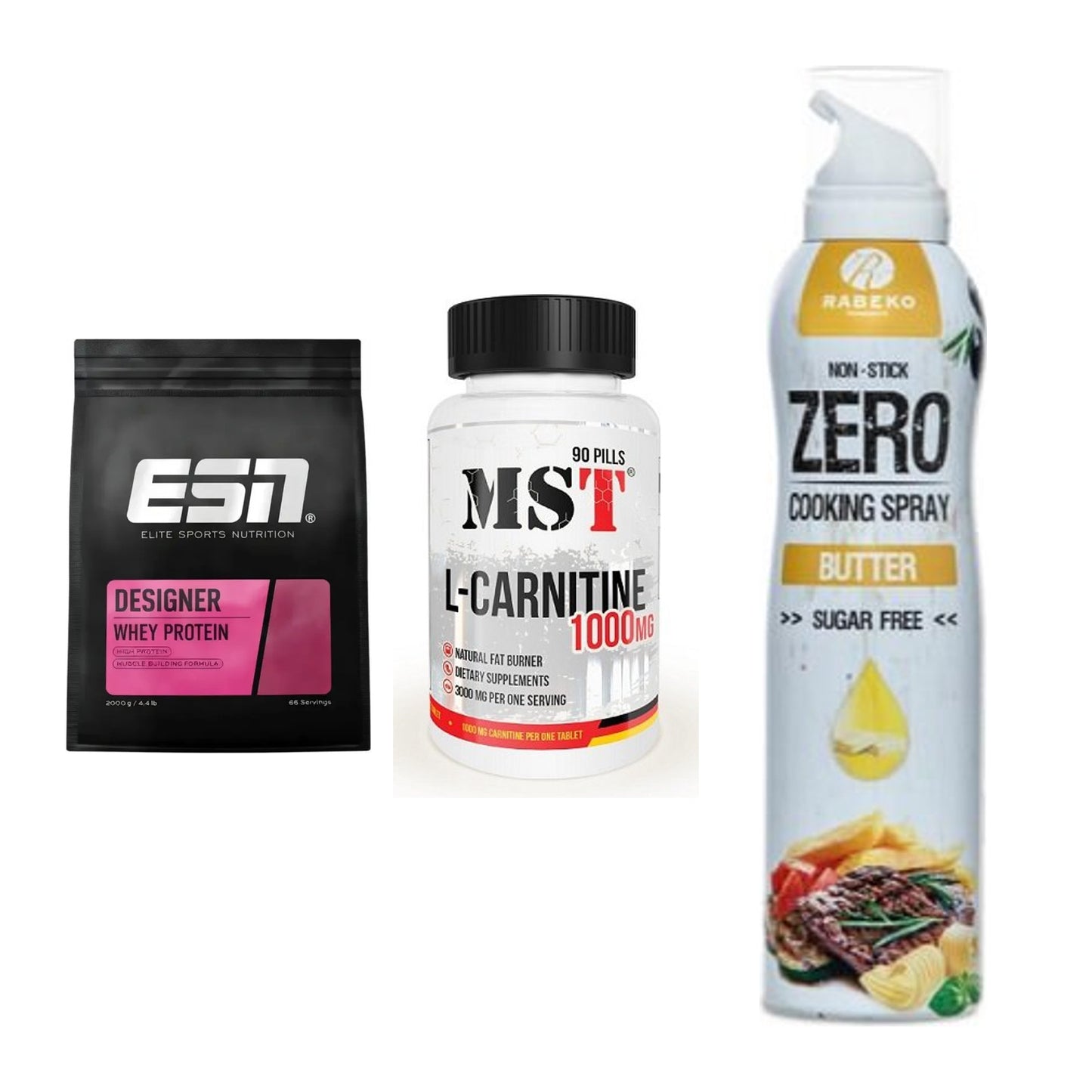 Definitionsphase-Set: ESN Designer + MST L-Carnitin + Rabeko Zero – alle enthaltenen Artikel