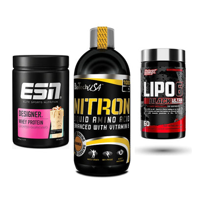 Definitionsphase-Set: ESN Designer + BioTech Liquid + Nutrex Lipo 6 – alle enthaltenen Artikel
