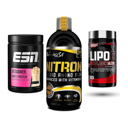 Definitionsphase-Set: ESN Designer + BioTech Liquid + Nutrex Lipo 6 – alle enthaltenen Artikel