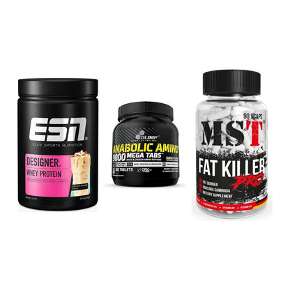 Definitionsphase-Set: ESN Designer + Olimp Anabolic + MST Fat Killer – alle enthaltenen Artikel