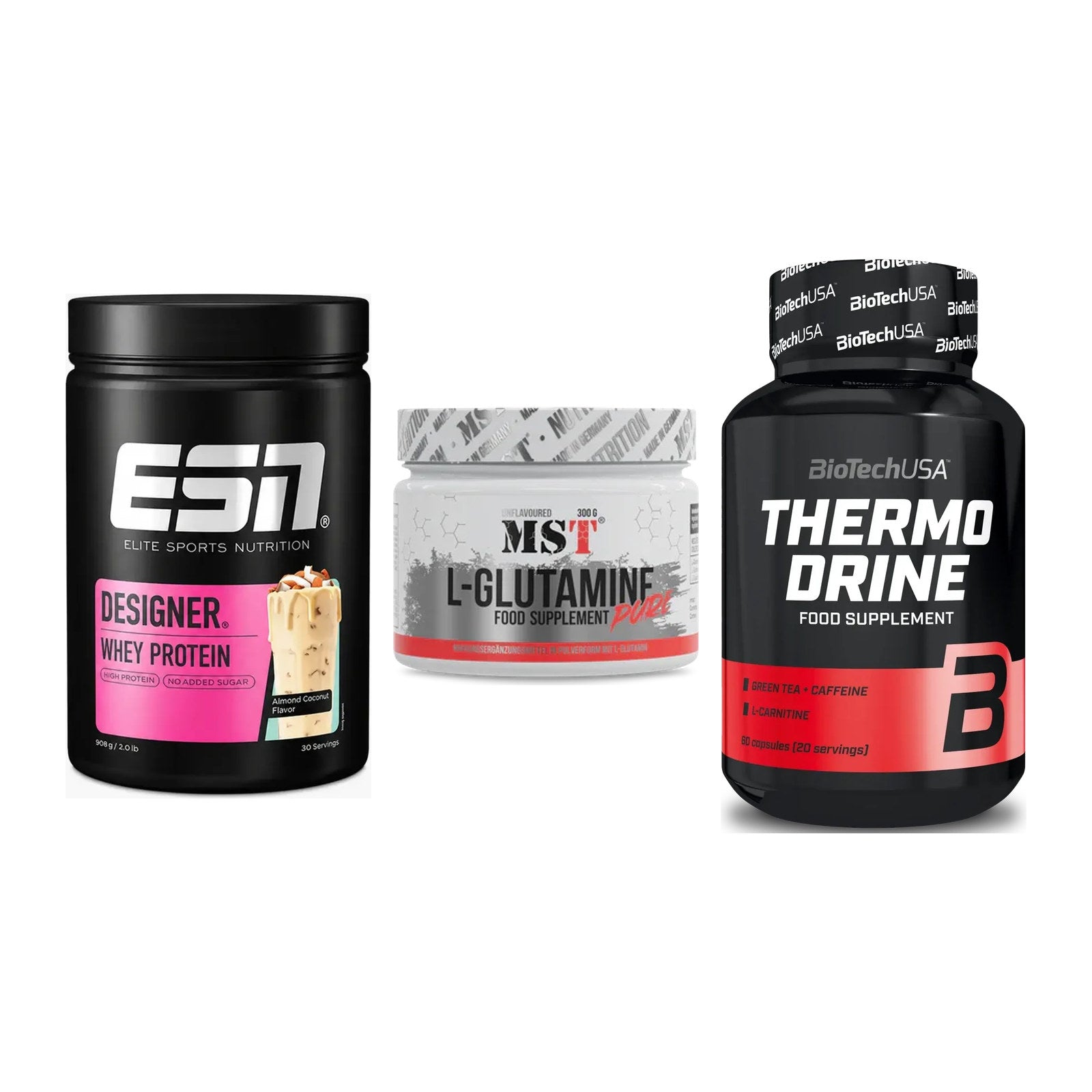 Definitionsphase-Set: ESN Designer + MST Glutamine + BioTech Thermo – alle enthaltenen Artikel