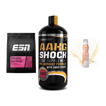 Definitionsphase-Set: ESN Designer + BioTech AAKG + More Nutrition – alle enthaltenen Artikel