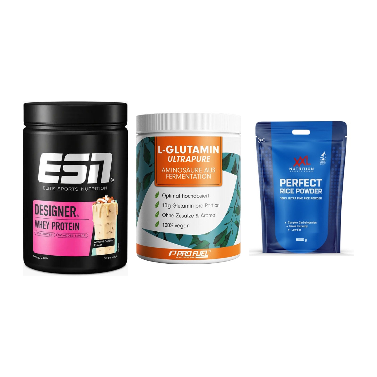Definitionsphase-Set: ESN Designer + ProFuel Glutam + XXL Nutrition – alle enthaltenen Artikel